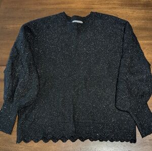Elle Black Sequin Sweater